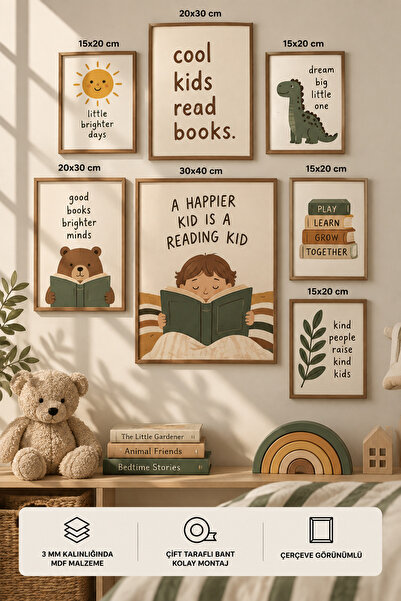 UNT 7-Piece Frame-Looking Modern Painting Set |   Children's Room |   Living ...