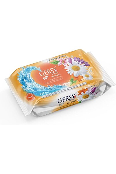Gersy Wet Wipes – Bouquet Scent – Refreshing & Soft – 80 Wipes - (BY Al Emlaq)