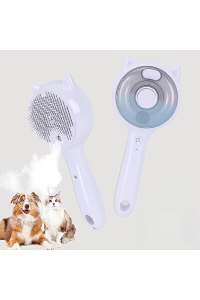 NIUBI Pet Steam Brush, for Cats & Dogs, Detachable 3-in-1 Cat Hair Brush مشط ...