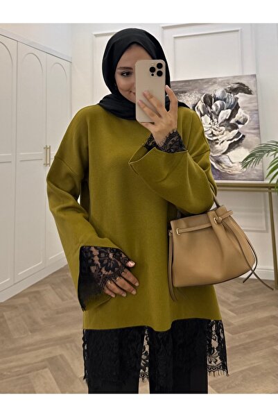 NURQA ASİL DANTEL DETAYLI KADIN TUNİK