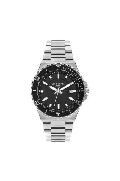 Lee Cooper Ανδρικό Ρολόι με Ασημένιο Μπρασελέ LC07622.350
