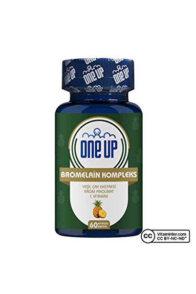 One Up Bromelain Kompleks 60 Kapsül
