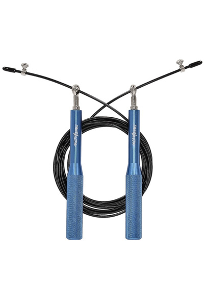 ACTIV SPACE Coardă de sărituri PRO fitness din aluminiu cu rulmenți - albastr...