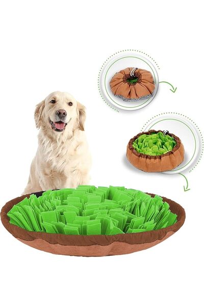 Dog بساط سنافل للكلاب والجراء - لعبة احجية تدريب قابلة للغسل للسلالات الكبيرة...