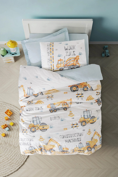 Cotton Box % Pamuk Junior Tek Kişilik Lastikli Çarşaflı Nevresim Takımı 100x2...