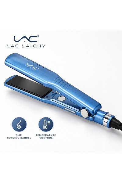 LAC Wide Plate Hair Straightener, Adjustable Temperature Ceramic Flat Iron, P...