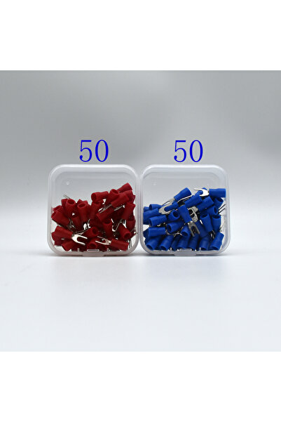 Choice RED blue 100Pcs SV Type Wire Spring Terminal SV1.25-3 Fork U Y PVC Ins...