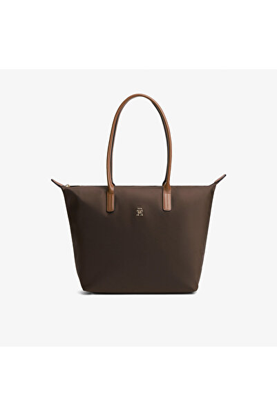 Tommy Hilfiger Popette Tote Kadın Kahverengi El Çantası