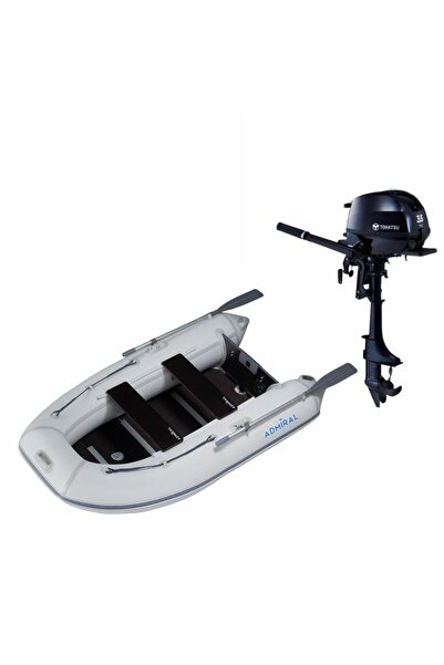 Admiral 250cm Katlanır Ahşap Tabanlı Bot + Tohatsu MFS3.5 BS Deniz Motoru