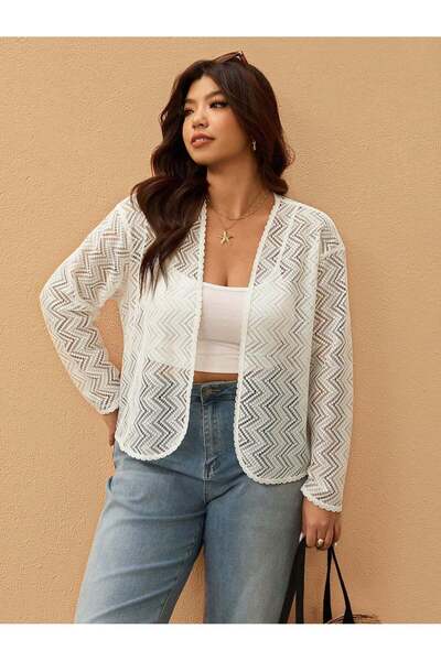 Sheya Cardigan, white - XL