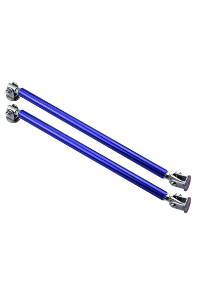 Choice 2pc 20cm blue 200mm Universal Car Splitter Rods Racing Adjustable Stai...