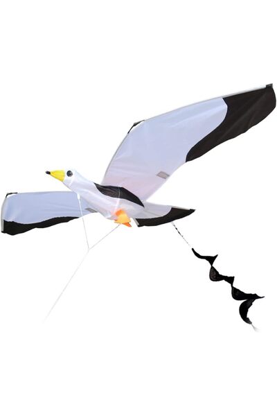 EHOME Large Seagull Kite for Kids and Adults,Polyester Kite with Fiberglass F...