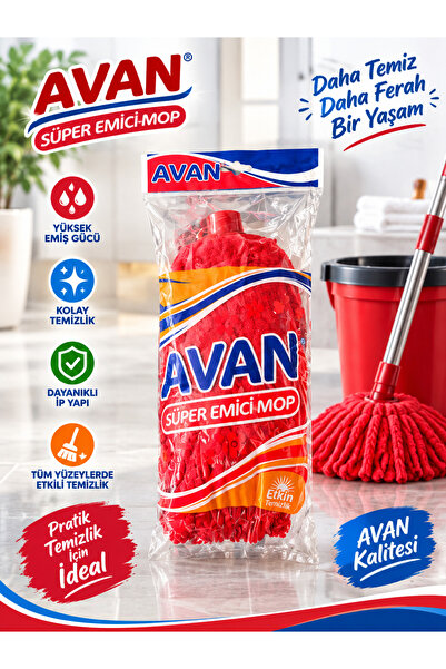 AVAN SÜPER EMİCİ MOP - YEDEK MOP PASPAS BAŞLIGI