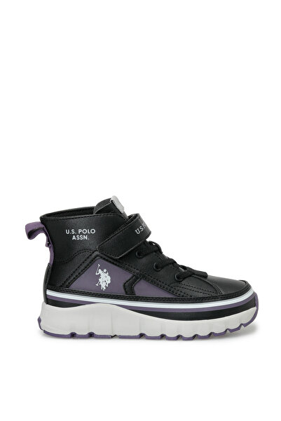 U.S. Polo Assn. KELTES JR Siyah Kız Çocuk High Sneaker