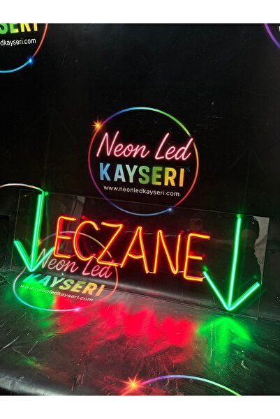 NEON LED KAYSERİ Eçzane aşşa ok işaretli Neon led