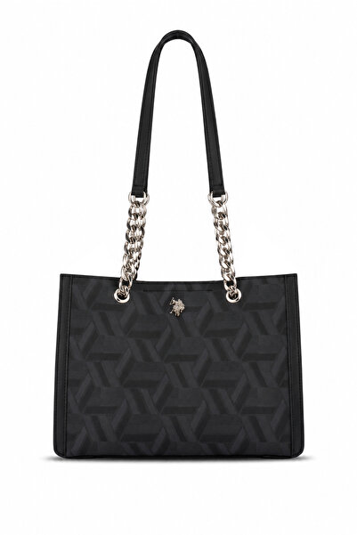 U.S. Polo Assn. Black-Black Women's Shoulder Bag Us26503