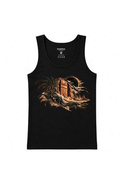 Rabona Fashion Arabian Eclipse Desert Oasis Graphic Tank Top