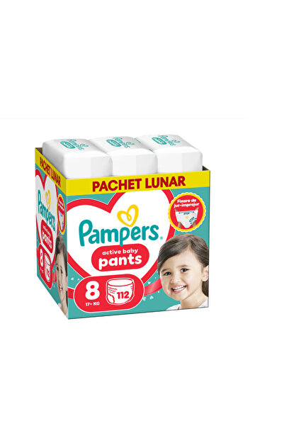 Pampers Scutece-chilotel Ενεργές Πάνες-Βρακάκια Μωρού XXL Marimea 8, 17 κιλά+...