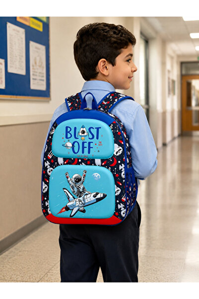 Take Two By Styli 3D Graphic Pocket Backpack