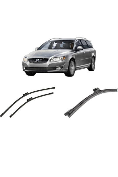 Bosch Set of 3 wipers VOLVO V70 III Estate Van (135) 2013-2015, for windshiel...