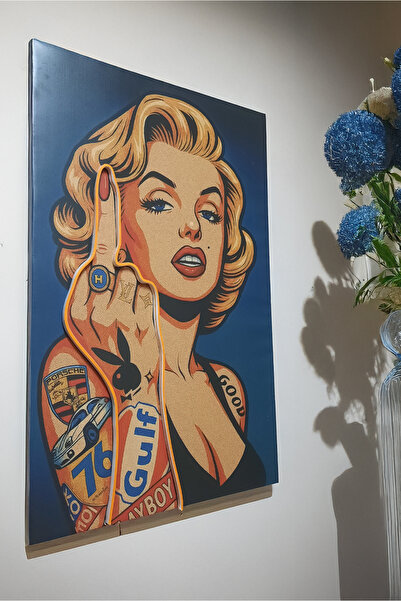 Eker Reklam Ajansı Neon Ledli Asi Kadın Tablo 50x80 cm