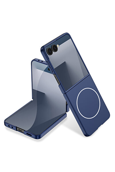 Case 4U Galaxy Z Flip 7 Kılıf Wireless Şarj Özellikli Kıpta M-safe Kılıf