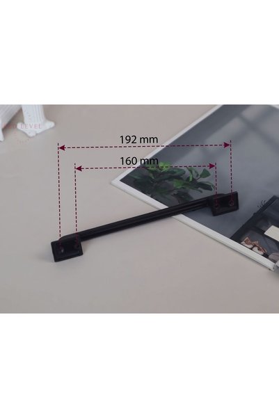 Red Level Duru Black Metal 160-192 mm Modern Handle Models Kitchen Cabinet Drawer Furniture Handle