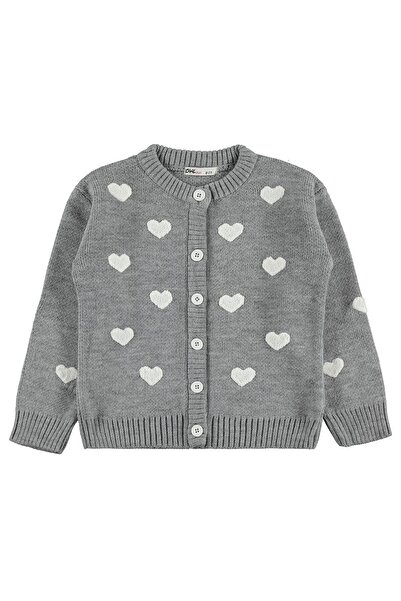 Civil Girls Civil Girl's Heart Cardigan |   Knitwear Long Sleeve Crew Neck | ...