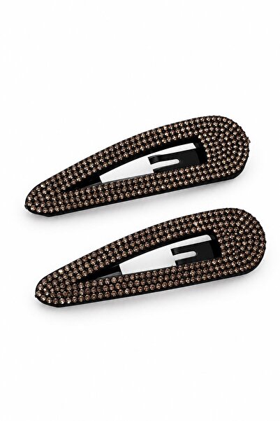 New Obsessions 2 Pieces of Thin Stone Detailed Side Buckles