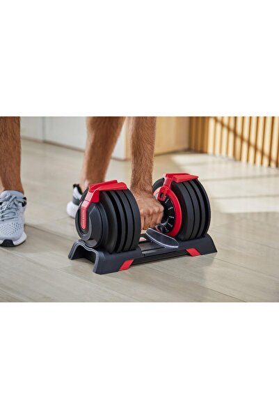 Kingsmith Adjustable Dumbbell, 24 kg, 15 Weight Settings, Space-Saving Home G...