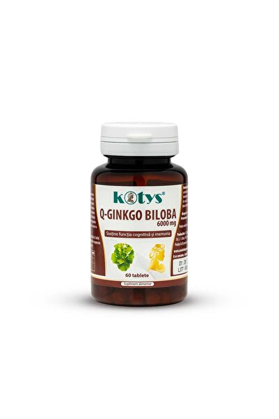 kotys Q-Ginkgo Biloba 6000mg, 60 tablete
