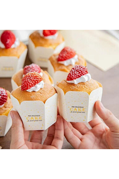 Choice 100pcs Hexagon Cupcake Paper Cups Muffin Cake Cup Baking Packaging Cup...