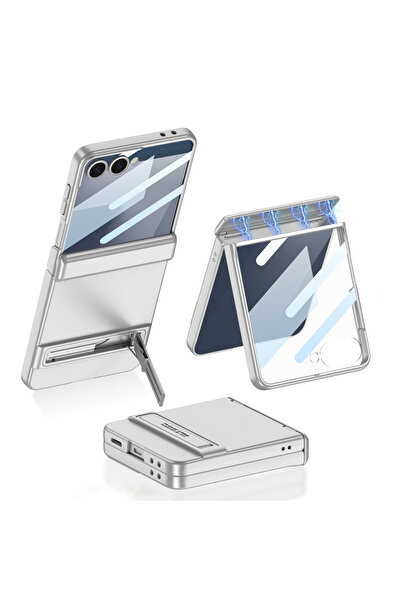 Case 4U Galaxy Z Flip 7 Kılıf Kıpta Standlı Kılıf