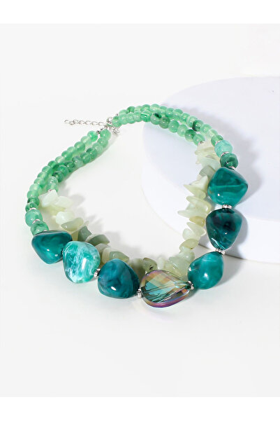 Take Two By Styli Lake Stone Layered Necklace