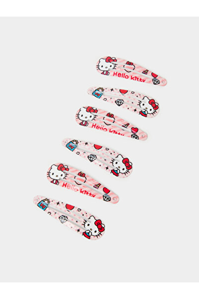 Styli Pack Of 6 - Girls Hello Kitty Printed Snap Hair Clips