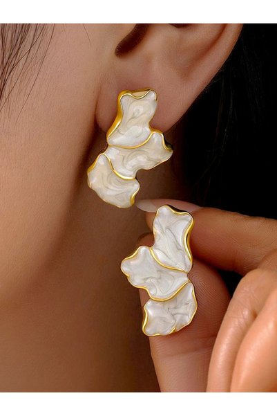 Take Two By Styli Oversized Stud Earrings