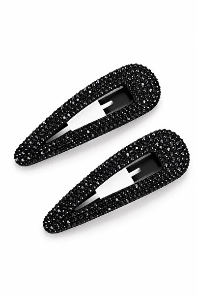 New Obsessions 2 Pieces of Thin Stone Detailed Side Buckles