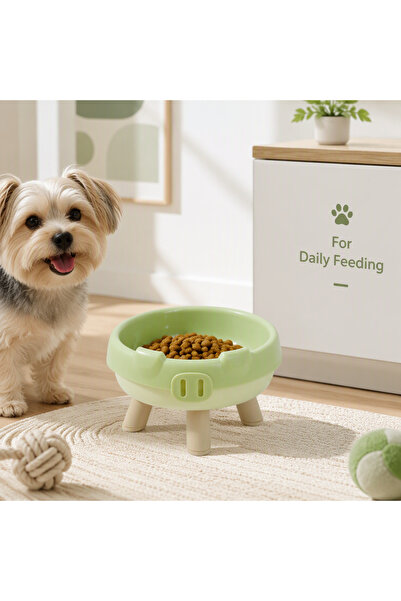 Generic Brand Pig Nose Shaped Raised Pet Dog Cat Bowl Elevated Food Water Fee...