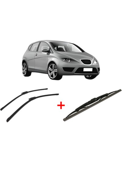 Bosch Set of 3 wipers SEAT ALTEA (5P1) 2004 - 2015, for windshield and rear w...