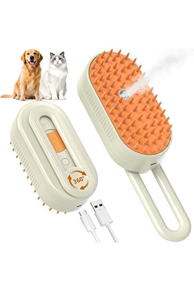 AQUAFALCON Cat Steam Brush for Shedding, Pet Steamy Brush for Cats, 4 in 1 Ha...