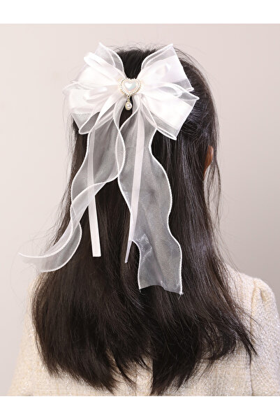 Take Two By Styli Solid Heart Bow Hair Clip