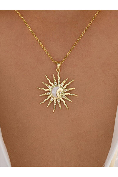 Take Two By Styli Sun Pendant Necklace