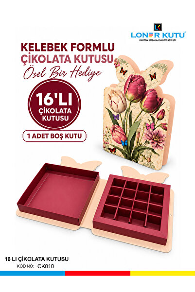 Loner Kutu Çikolata Kutusu Damat Çikolatası Hediyelik Kutu Sevgililer Günü He...