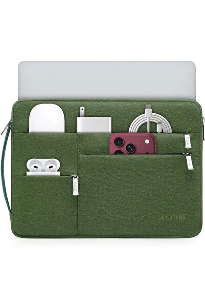 GENERAL HYZUO 13.3 14 15 16 Inch Laptop Sleeve Bag with 3 Front Pockets and S...