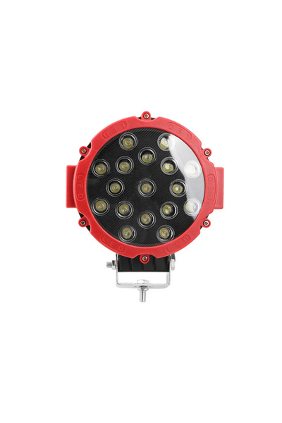 Choice مصابيح LED دائرية حمراء مقاس 7 بوصات بقوة 51 واط للطرق الوعرة، مصابيح ...