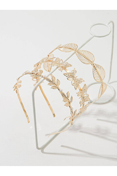Take Two By Styli Set of 3 - Leaf Butterfly Design Headband