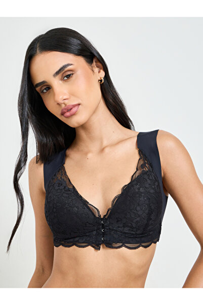 Take Two By Styli Solid Lace Bulk Front Padded Non Wired Regular Bra