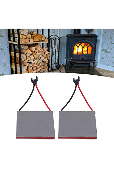 Choice 2Pcs Fireplace Fan Power Generation Sheet Heat Powered Wood Stove Fan ...