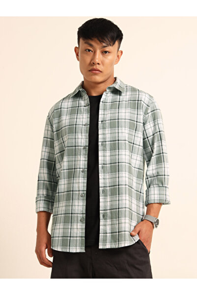 Bushirt By Styli قميص كاجوال بأكمام طويلة متعدد الألوان بنقشة مربعات