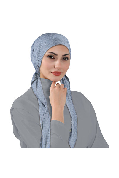 Take Two By Styli Grey Plain Stretch Hijab Cap